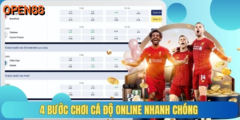 4 bước chơi cá độ online nhanh chóng